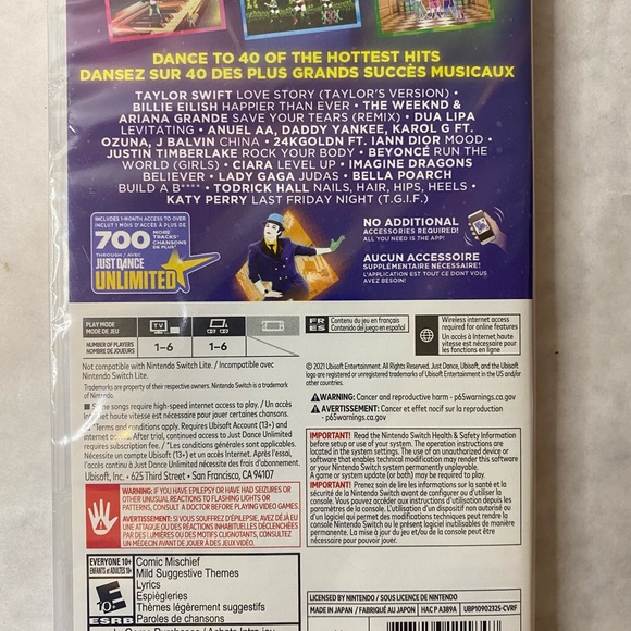 Just Dance 2022 Camila Cabello & More Artist Nintendo Switch - Picture 2 of 5